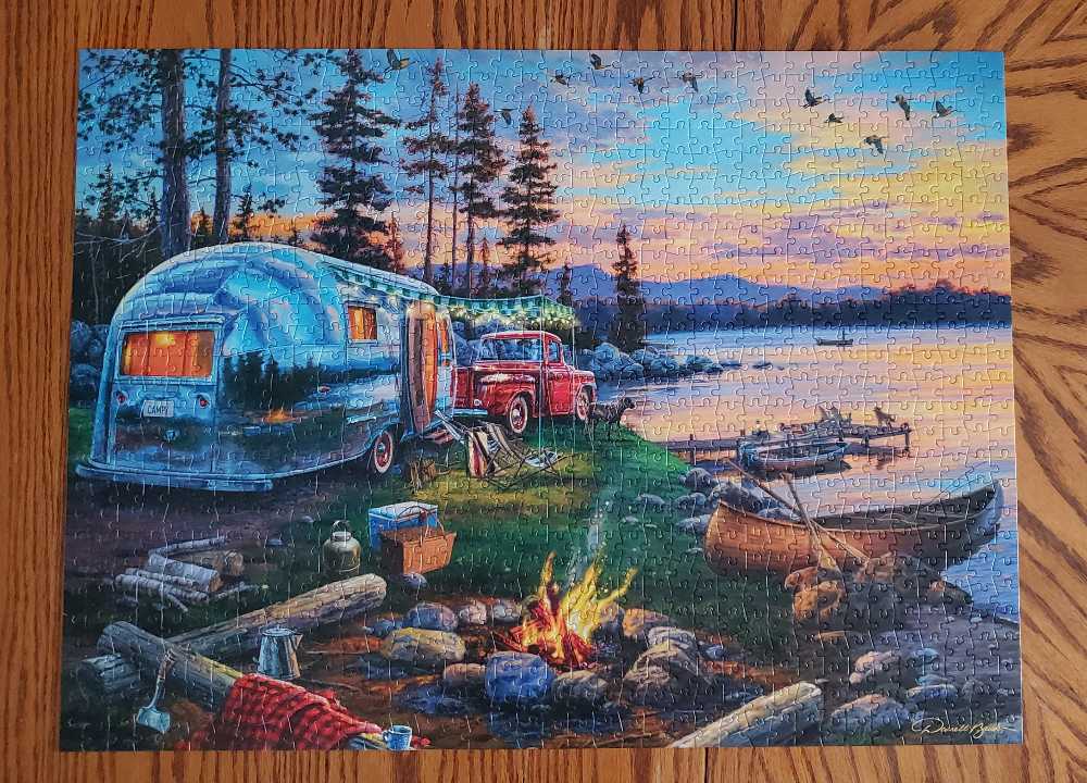 Camping Reflections - Buffalo puzzle collectible [Barcode 079346120086] - Main Image 2