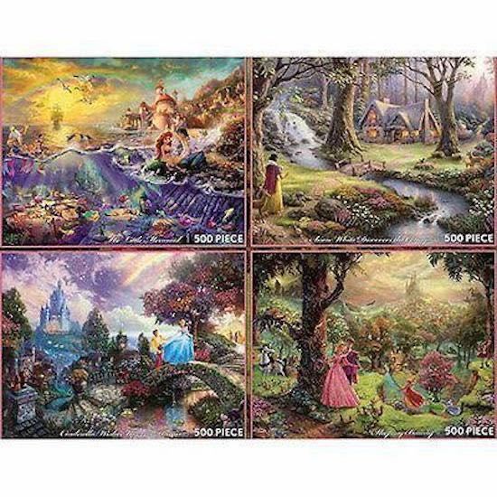 Thomas Kinkade Painter Of Light 4 Pack - Disney Parks puzzle collectible [Barcode 400007727762] - Main Image 2