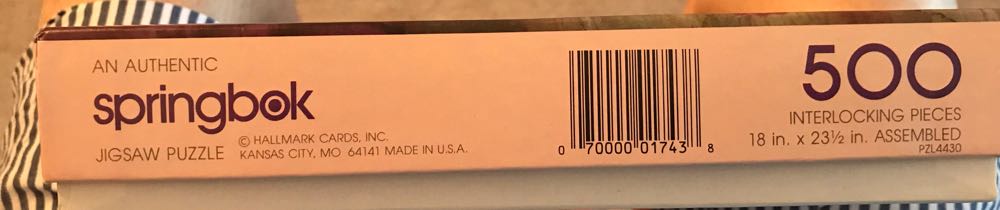 The Essence Of Elegance - NFS - Springbok puzzle collectible [Barcode 070000017438] - Main Image 3