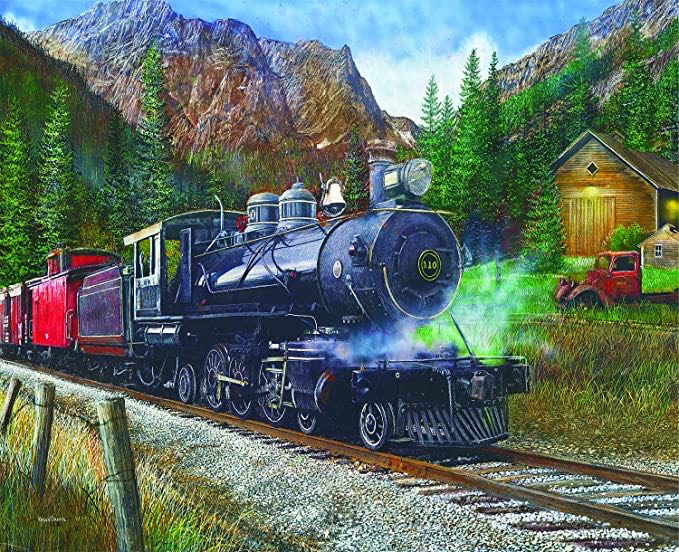 0233 Springbok: Timber Pass - Springbok puzzle collectible [Barcode 091683109067] - Main Image 2