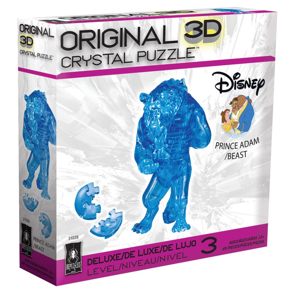 Beast 3D Crystal Puzzle Blue #2 - Bepuzzled puzzle collectible [Barcode 023332310388] - Main Image 2