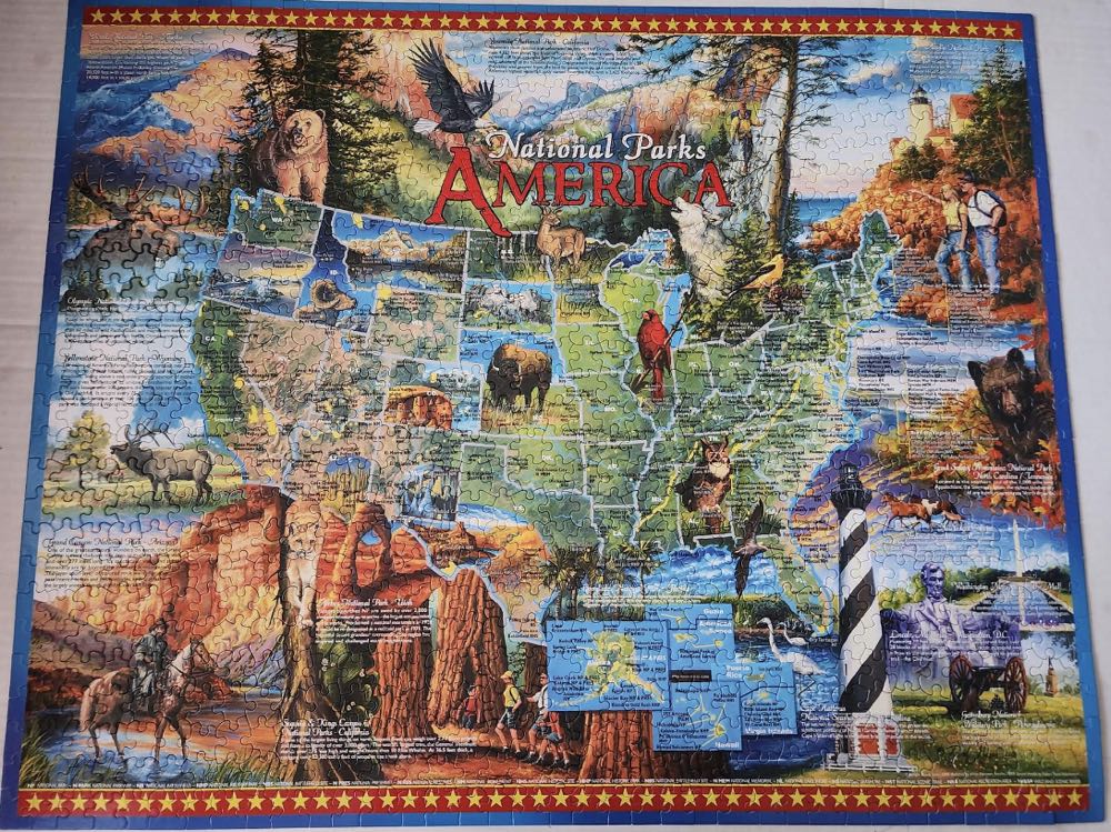 National Parks America-NIB - White Mountain Puzzles puzzle collectible [Barcode 724819251483] - Main Image 4