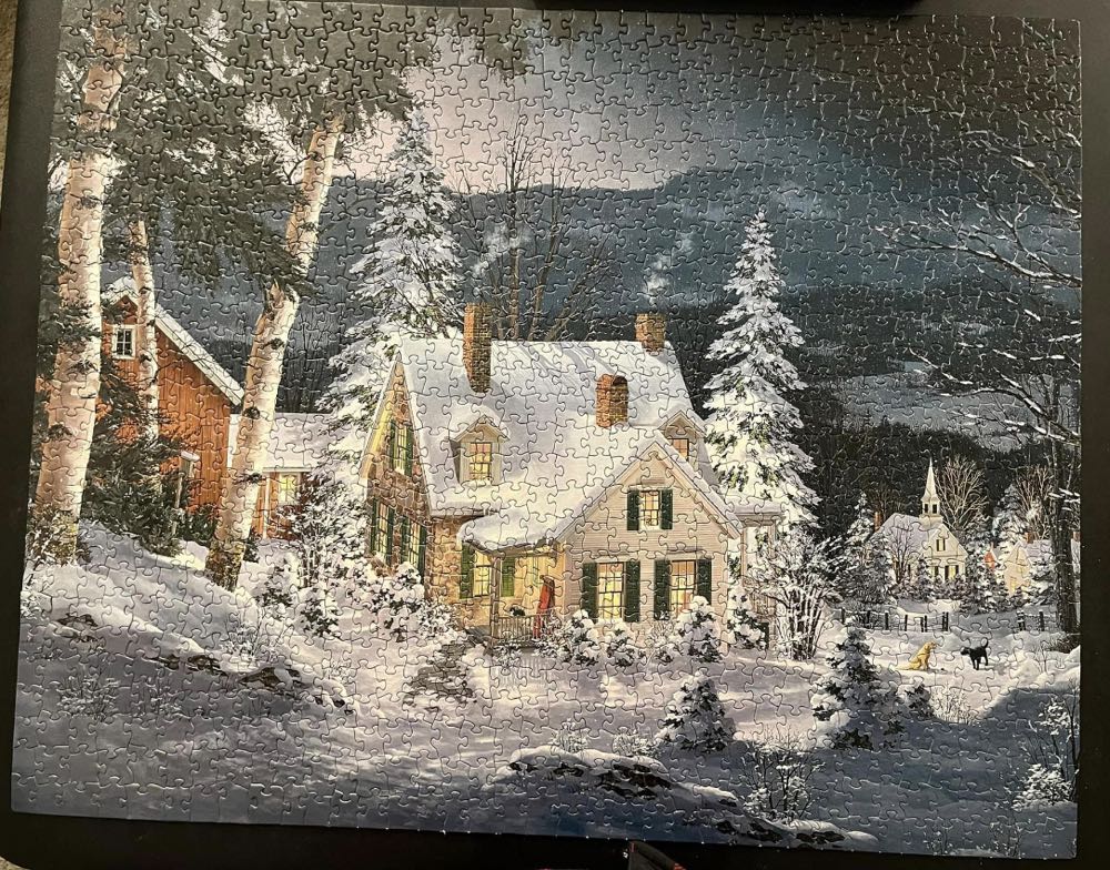 Friends In Winter #2 - White Mountain puzzle collectible [Barcode 724819250837] - Main Image 4