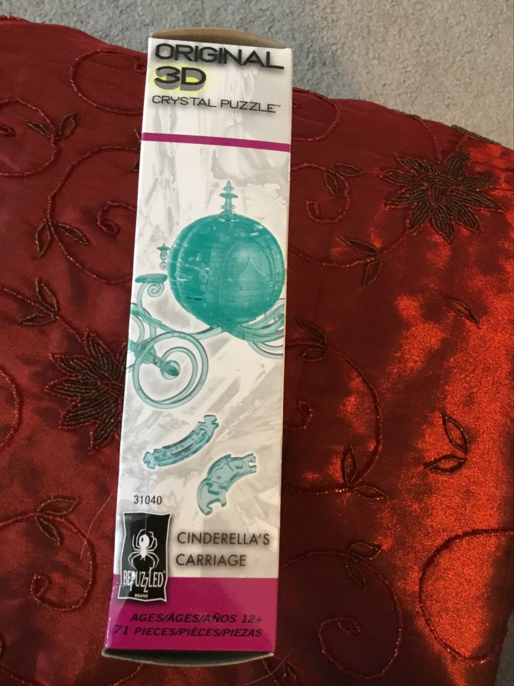 Cinderella’s Carriage Blue Green 3D Puzzle - Bepuzzled puzzle collectible [Barcode 023332310401] - Main Image 3