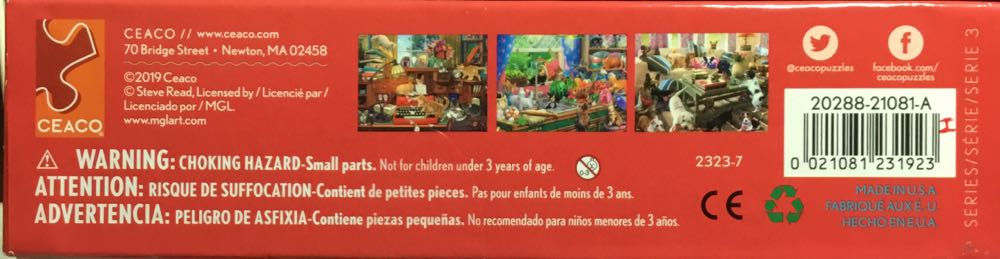 Naughty Kittens In The Office - Ceaco puzzle collectible [Barcode 021081231923] - Main Image 3