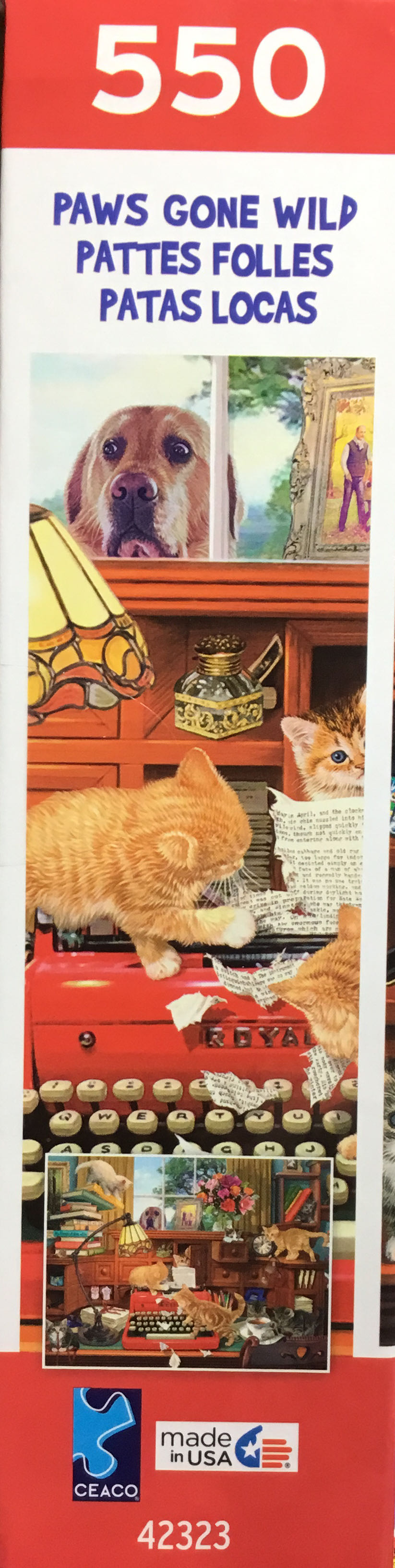 Naughty Kittens In The Office - Ceaco puzzle collectible [Barcode 021081231923] - Main Image 4