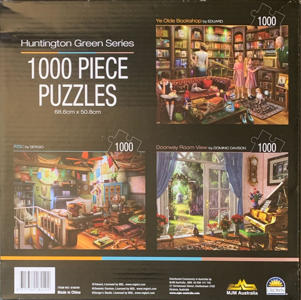 Huntington Green Series: Ye Olde Bookshop - Huntington Green Series puzzle collectible [Barcode 9317762182402] - Main Image 2