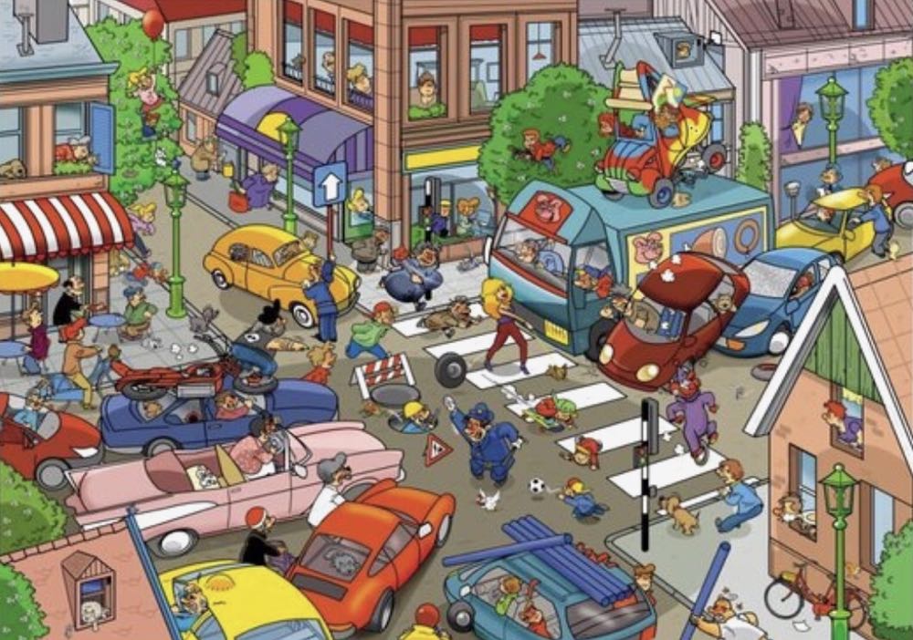 Thats Life - Traffic Jam - goliath puzzle collectible [Barcode 8711808713093] - Main Image 2