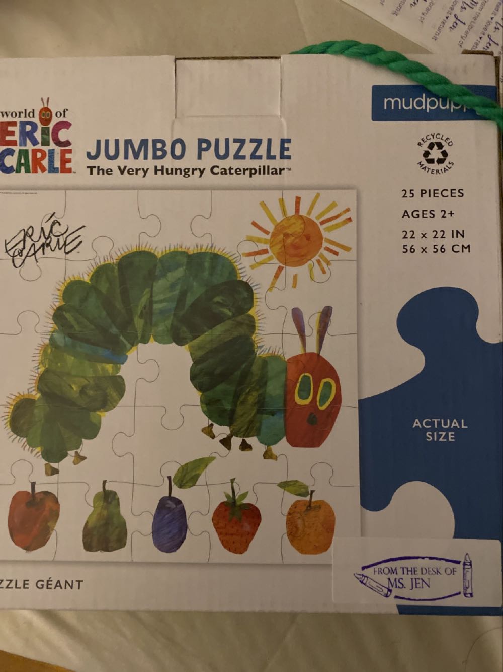The Very Hungry Caterpillar Floor Puzzle - Mudpuppy puzzle collectible [Barcode 9780735355767] - Main Image 2