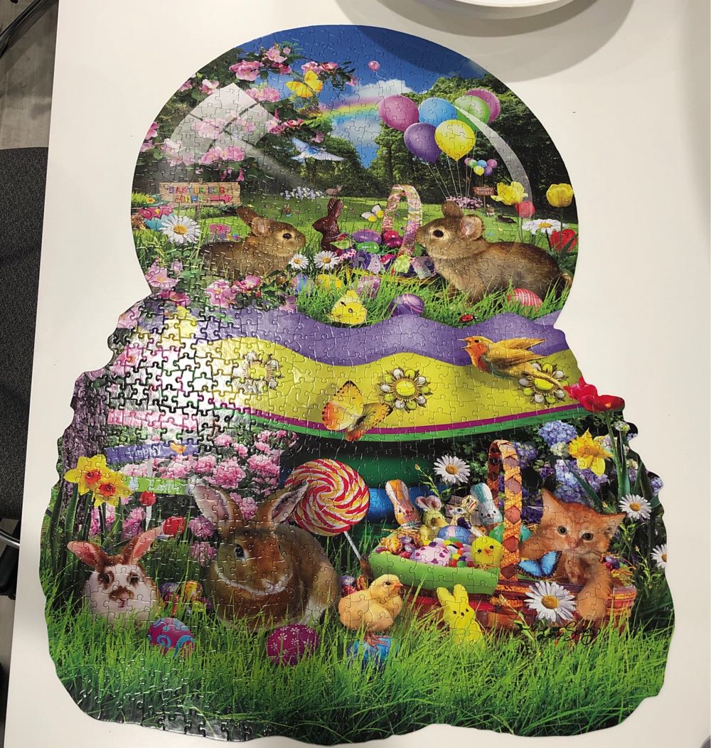 Easter Globe - SunsOut puzzle collectible [Barcode 796780959200] - Main Image 3
