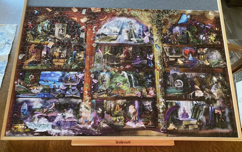 Enchanted Fairy Tale Library - SunsOut puzzle collectible [Barcode 796780484481] - Main Image 2