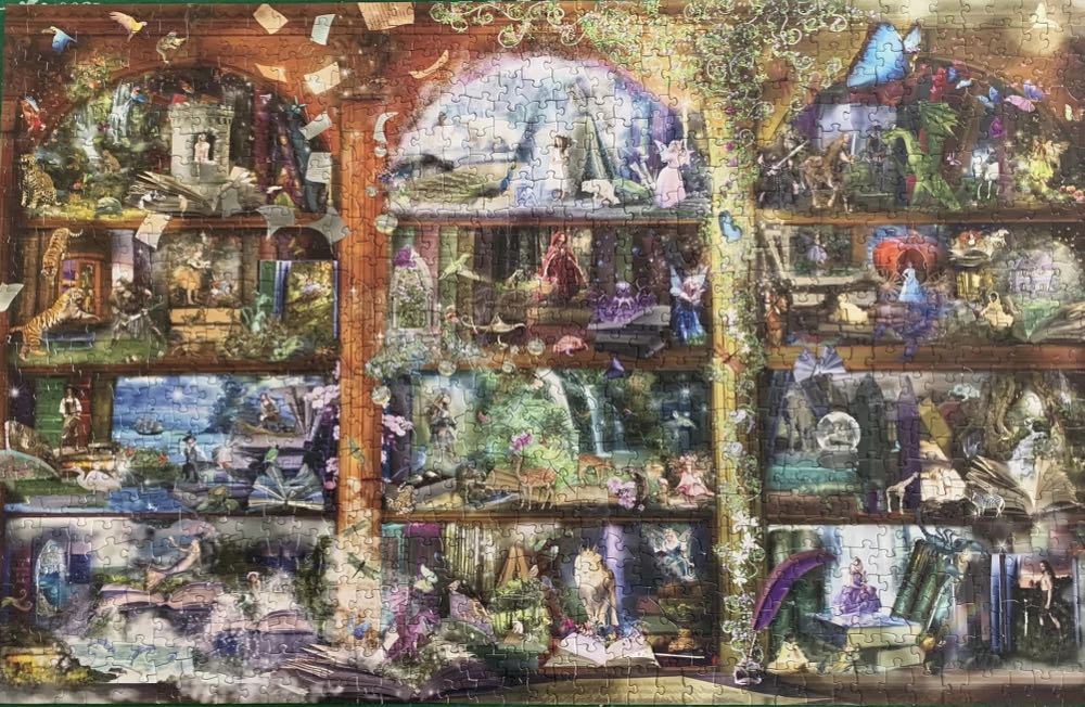 Enchanted Fairy Tale Library - SunsOut puzzle collectible [Barcode 796780484481] - Main Image 3