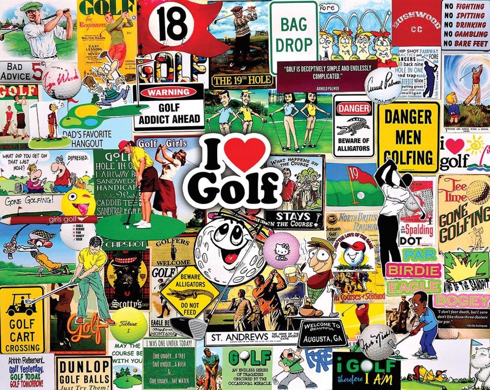 I Love Golf - White Mountain Puzzles puzzle collectible - Main Image 2