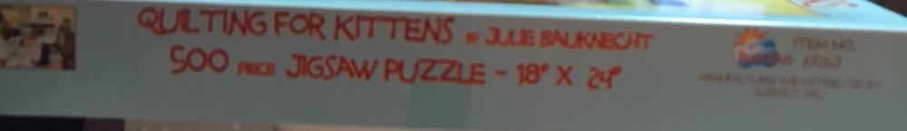 Quilting For Kittens - SunsOut puzzle collectible [Barcode 796780672635] - Main Image 2