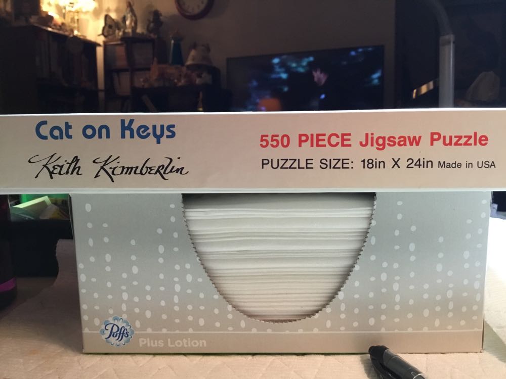 Cat On Keys - Great American Puzzle Factory puzzle collectible [Barcode 010563009853] - Main Image 2