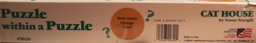 Cat House - Great American Puzzle Factory puzzle collectible [Barcode 010563096204] - Main Image 2