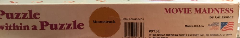 Movie Madness - Great American Puzzle Factory puzzle collectible [Barcode 010563097317] - Main Image 2