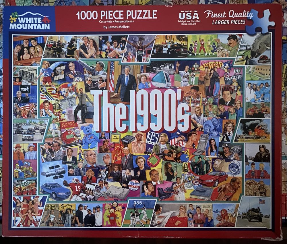 The 1990’s - White Mountain puzzle collectible [Barcode 724819255368] - Main Image 3