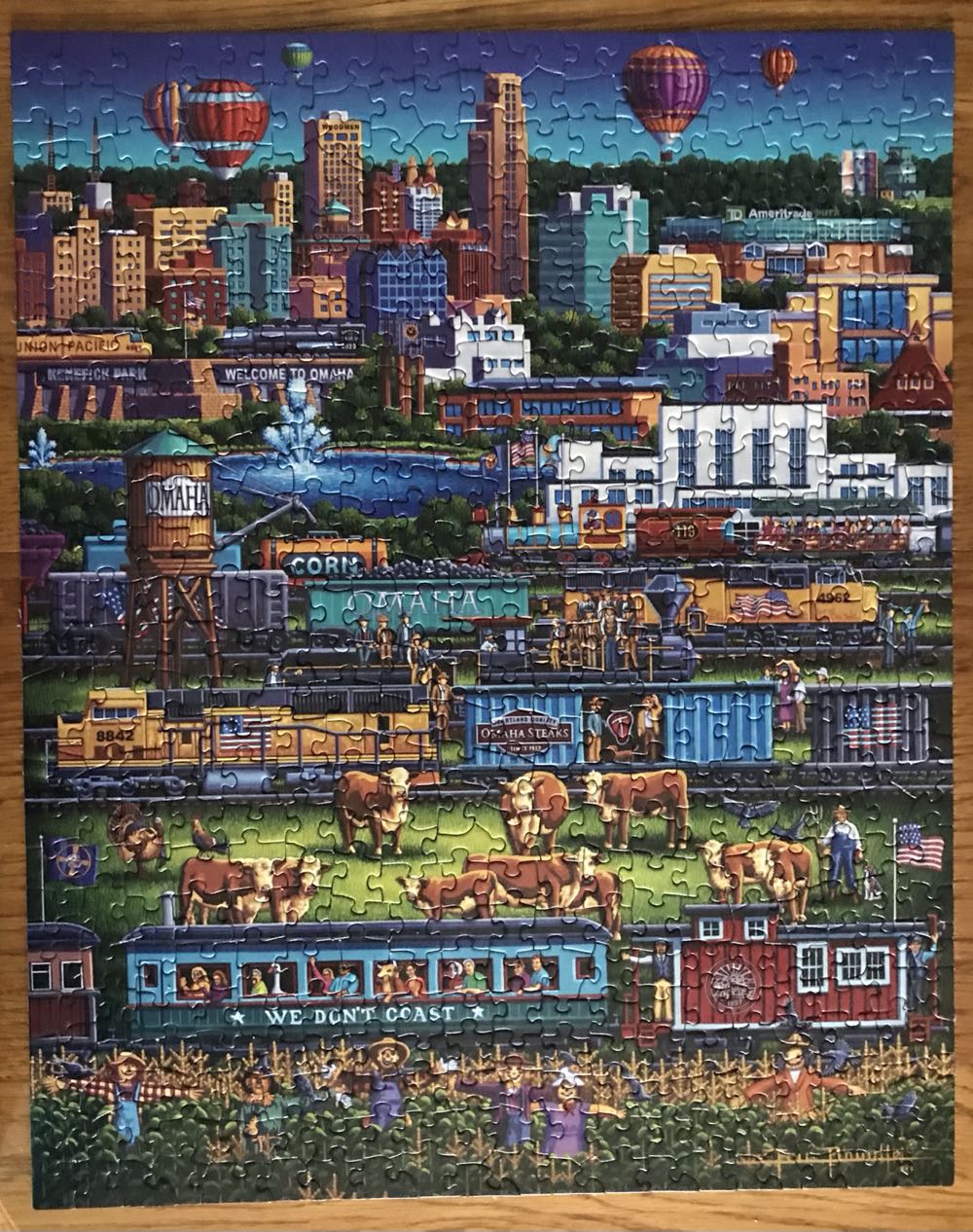 Omaha Trains - Dowdle puzzle collectible [Barcode 671095204095] - Main Image 2