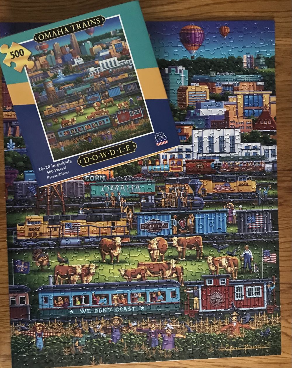 Omaha Trains - Dowdle puzzle collectible [Barcode 671095204095] - Main Image 3