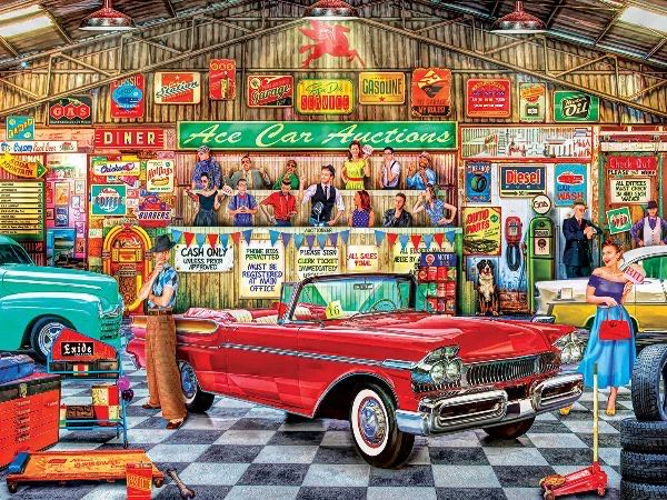 Wheels : The Auctioneer - Masterpieces, Inc. puzzle collectible [Barcode 705988320019] - Main Image 2