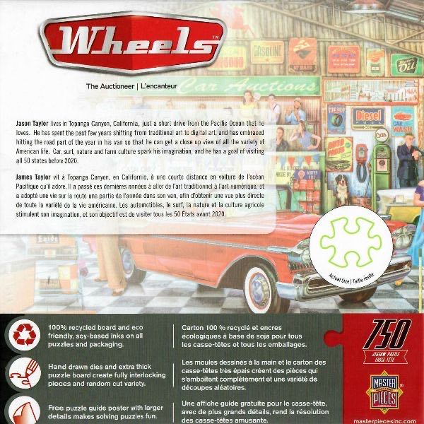 Wheels : The Auctioneer - Masterpieces, Inc. puzzle collectible [Barcode 705988320019] - Main Image 3