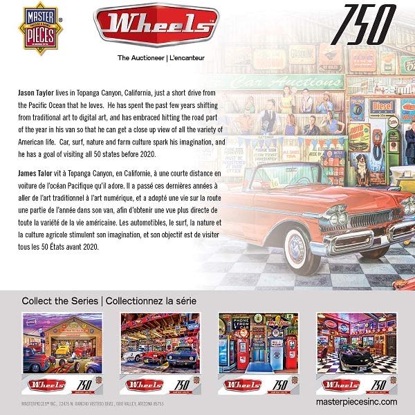 Wheels : The Auctioneer - Masterpieces, Inc. puzzle collectible [Barcode 705988320019] - Main Image 4
