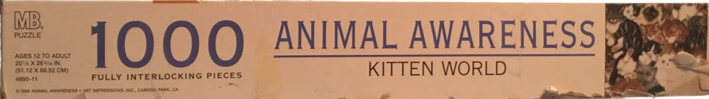 Kitten World - MB Puzzles puzzle collectible [Barcode 032244048951] - Main Image 2