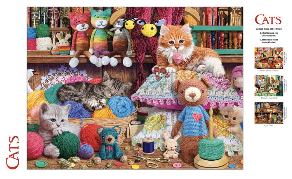 Crochet Kittens (V) Danielle 🐱 - Buffalo puzzle collectible [Barcode 079346172771] - Main Image 3