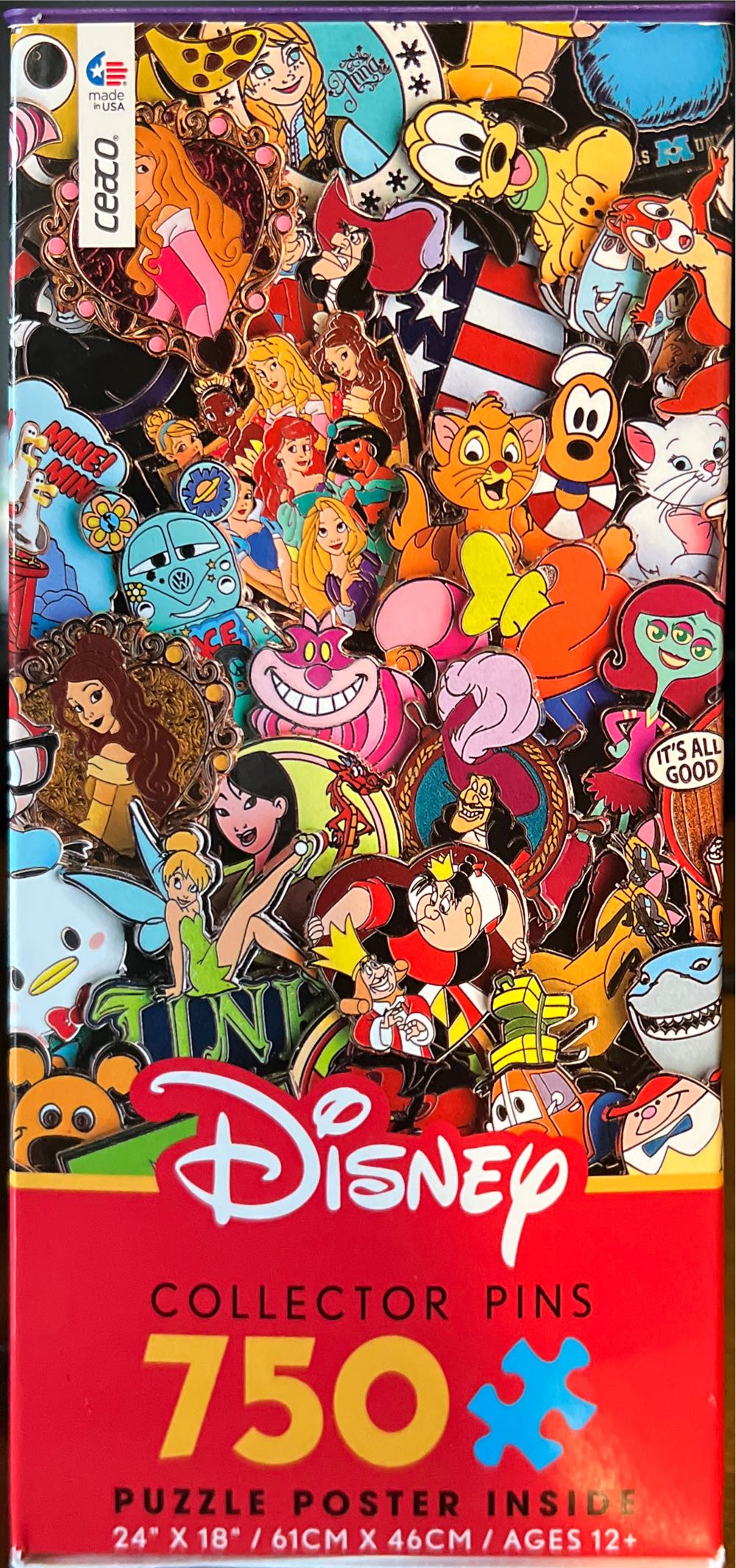 Disney Collector Pins-SOLD -  Ceaco puzzle collectible [Barcode 021081290197] - Main Image 3
