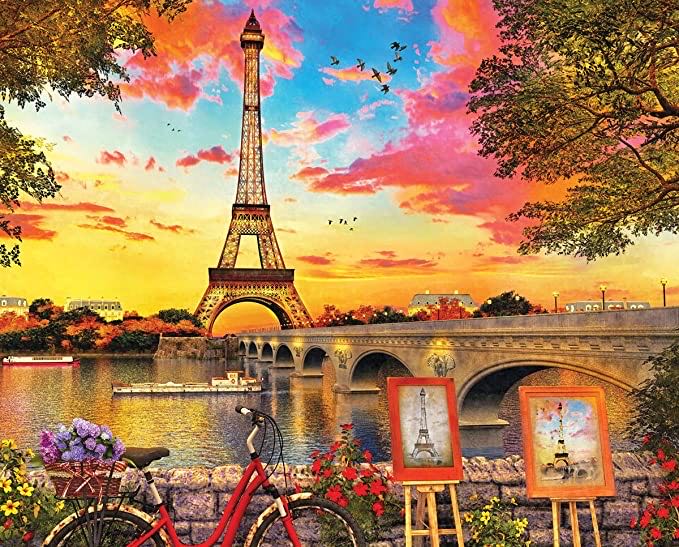 Paris Sunset - Springbok puzzle collectible [Barcode 091683108657] - Main Image 2
