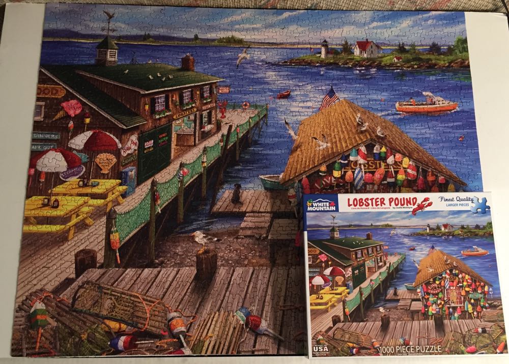 Lobster Pound - White Mountain Puzzles puzzle collectible [Barcode 724819261116] - Main Image 4