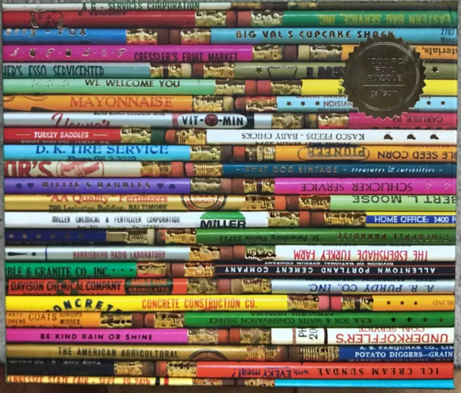 Vintage Pencils - 20, 5/17/20- SOLD - Galison puzzle collectible - Main Image 4