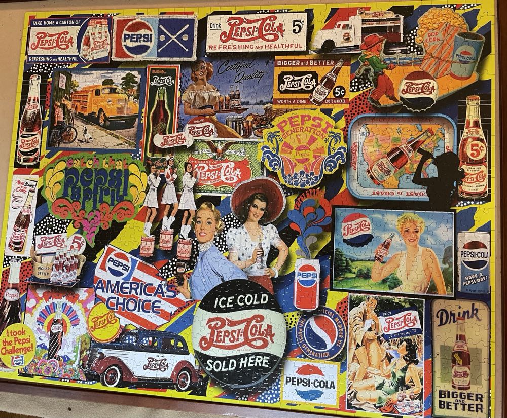 Vintage Pepsi - White Mountain Puzzles puzzle collectible [Barcode 724819262366] - Main Image 2