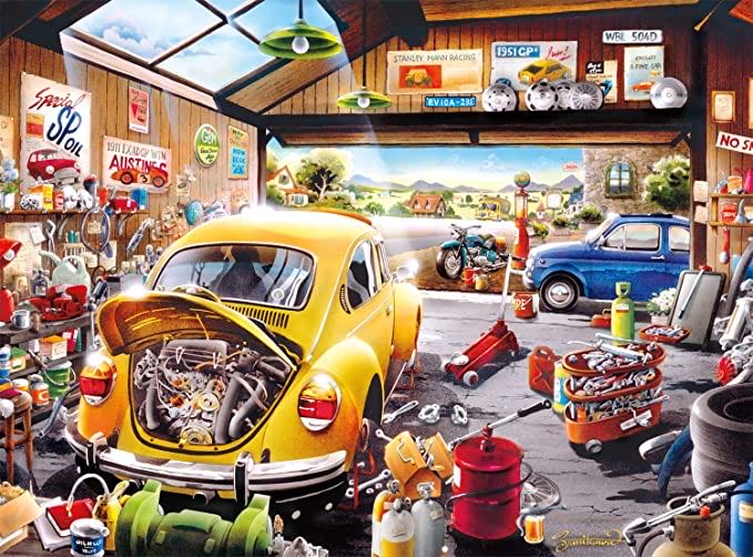 Sam’s Garage - Buffalo Games 🇺🇸 puzzle collectible [Barcode 079346115273] - Main Image 2