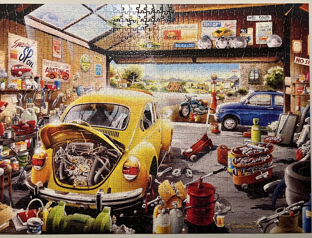 Sam’s Garage - Buffalo Games 🇺🇸 puzzle collectible [Barcode 079346115273] - Main Image 4