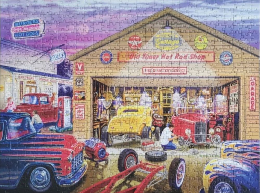Wheels Old Timers’s Hot Rods ✅ - Masterpieces, Inc. puzzle collectible [Barcode 705988320002] - Main Image 3