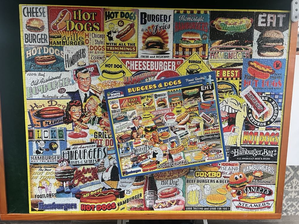Burgers & Dogs - White Mountain Puzzles puzzle collectible - Main Image 3