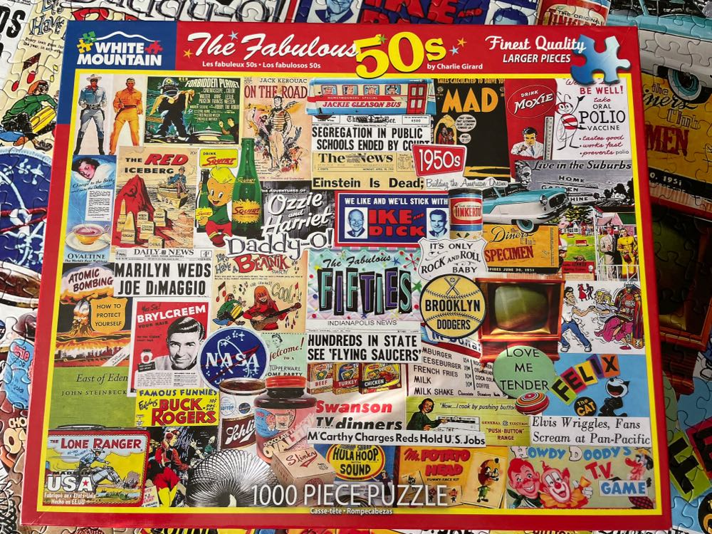 Fabulous 50’s ✅ SOLD - White Mountain Puzzles puzzle collectible - Main Image 3