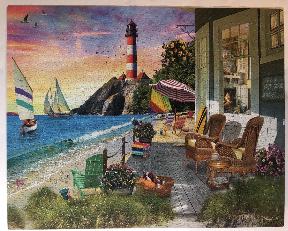 Beach Vacation💃 - White Mountain puzzle collectible [Barcode 724819262274] - Main Image 3