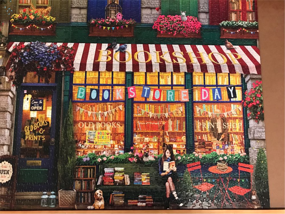 Vintage Bookshop - White Mountain Puzzles puzzle collectible [Barcode 724819262601] - Main Image 2
