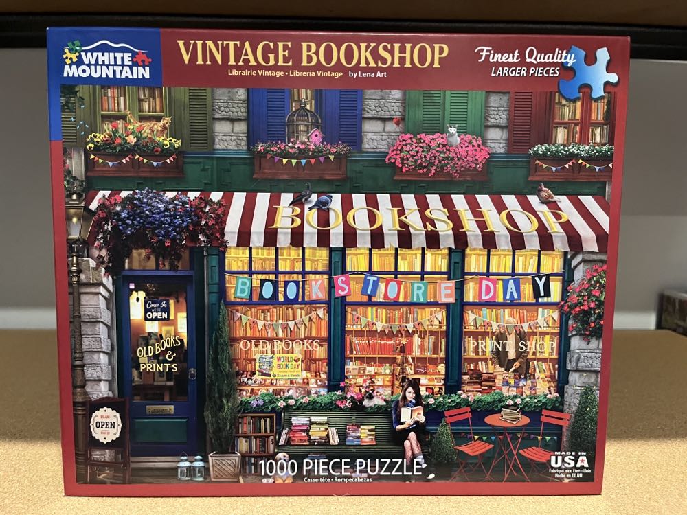 Vintage Bookshop - White Mountain Puzzles puzzle collectible [Barcode 724819262601] - Main Image 3