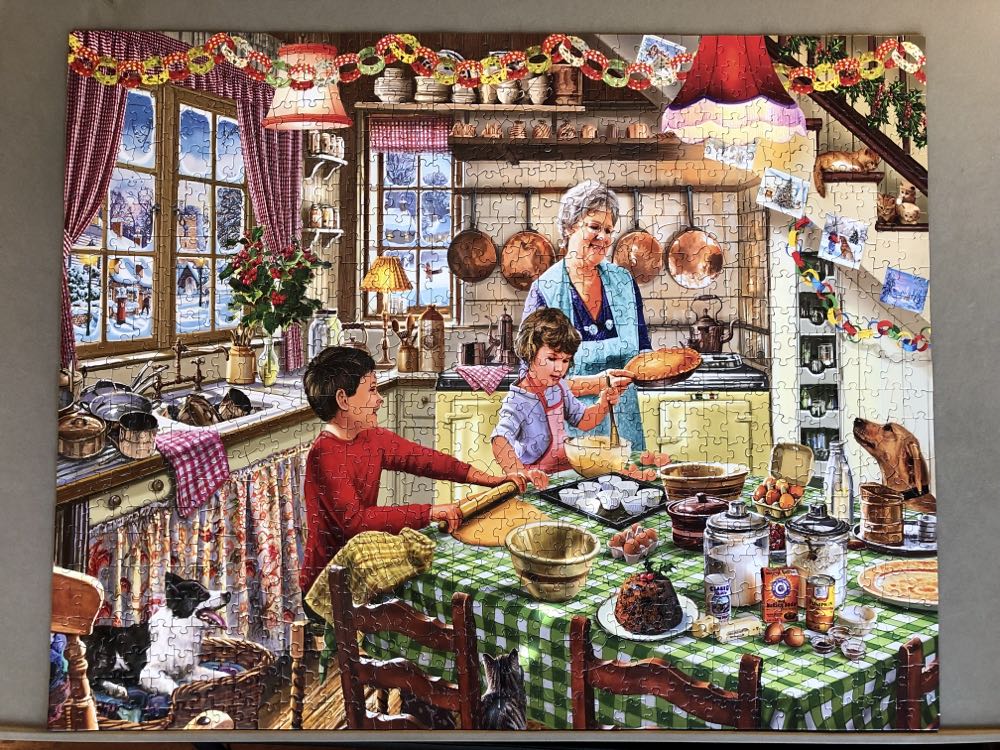 Christmas At Grandma’s - White Mountain puzzle collectible [Barcode 724819261079] - Main Image 2