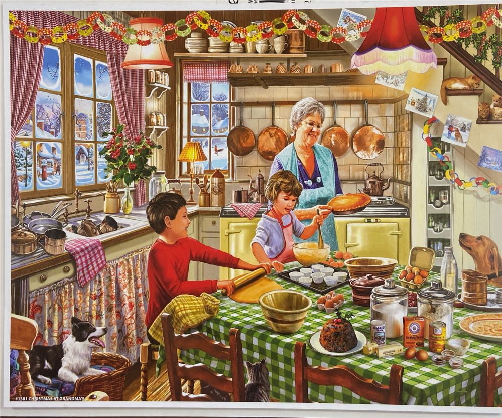 Christmas At Grandma’s - White Mountain puzzle collectible [Barcode 724819261079] - Main Image 4
