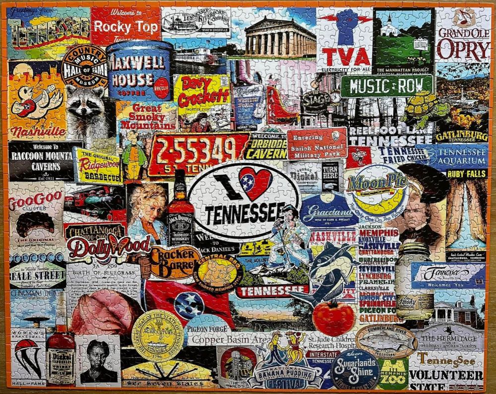 I Love Tennessee - White Mountain puzzle collectible [Barcode 724819262373] - Main Image 4
