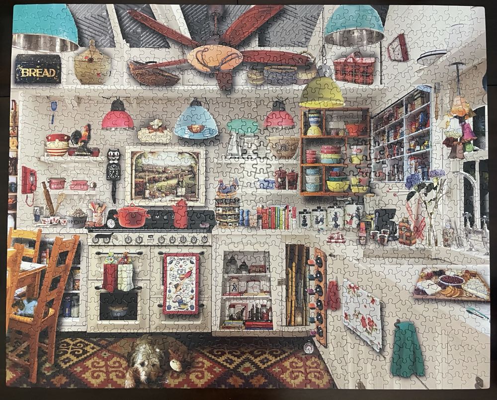 Retro Kitchen - White Mountain 🇺🇸 puzzle collectible [Barcode 724819260584] - Main Image 4