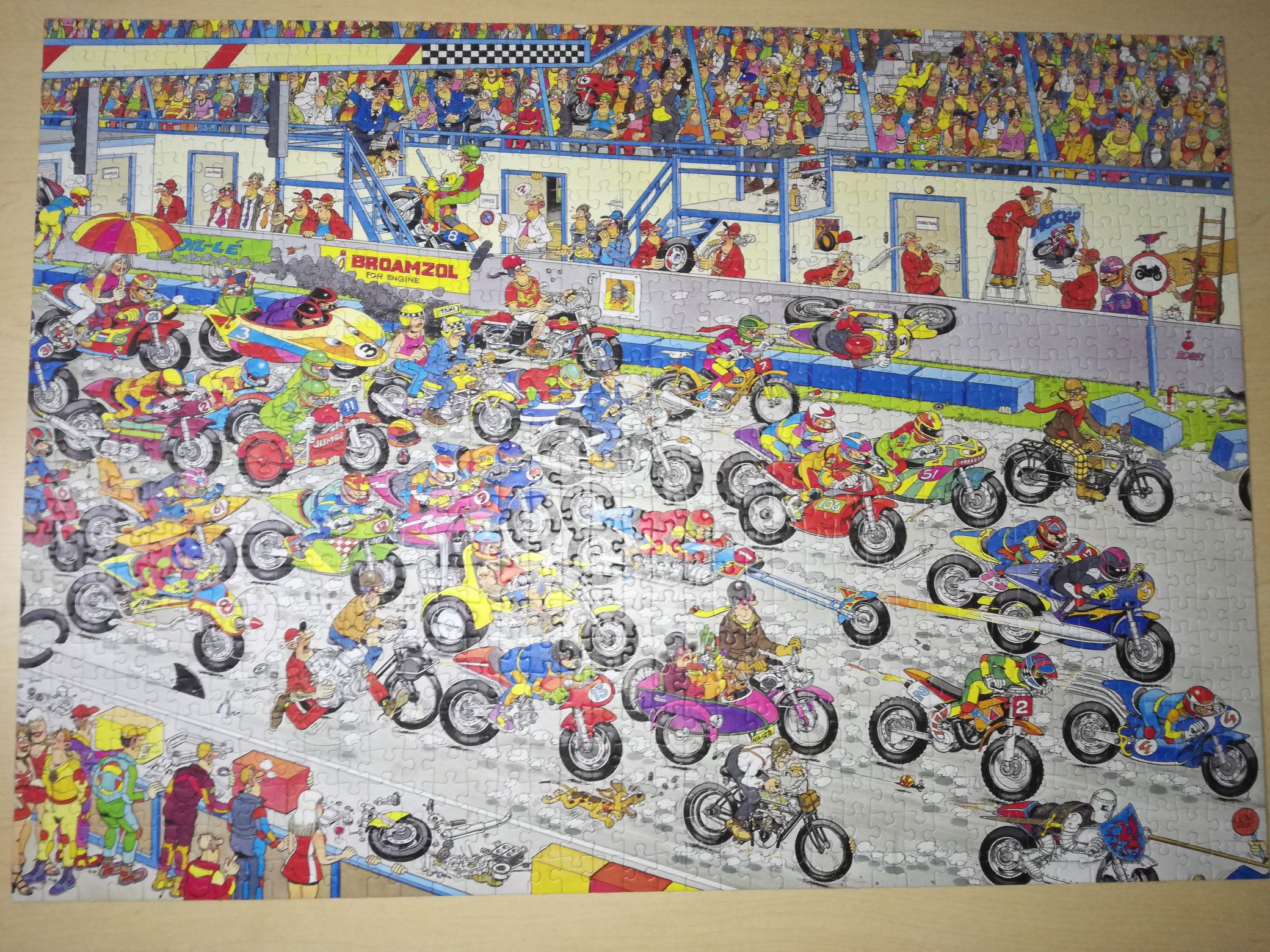 tour de france - motorrace 81611 - Jan Van Haasteren puzzle collectible - Main Image 2
