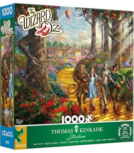 The Wizard Of Oz - Follow The Yellow Brick Road - Thomas Kinkade/Ceaco puzzle collectible [Barcode 021081033572] - Main Image 3