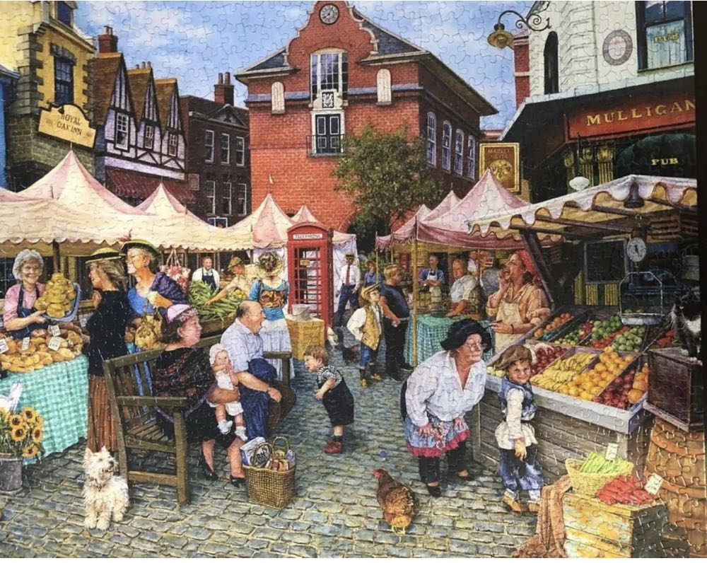 C Farmers Market - White Mountain puzzle collectible [Barcode 724819260119] - Main Image 4