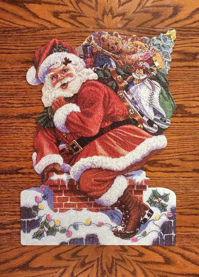 Here Comes Santa Claus - Bits And Pieces puzzle collectible [Barcode 704812102906] - Main Image 2